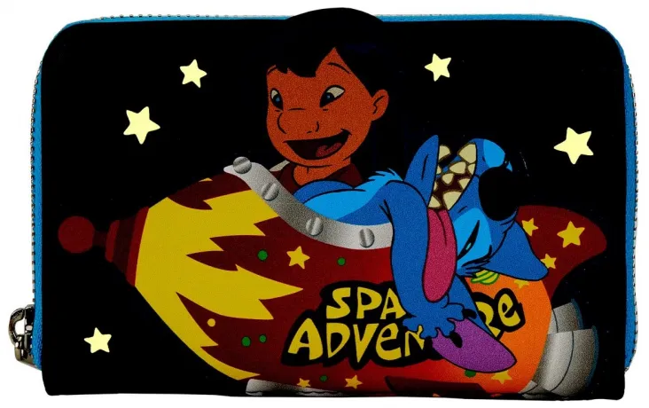 Portefeuille zippé Lilo et Stitch Aventure Spatiale Loungefly