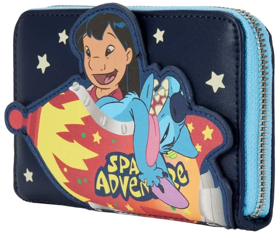 Portefeuille zippé Lilo et Stitch Aventure Spatiale Loungefly