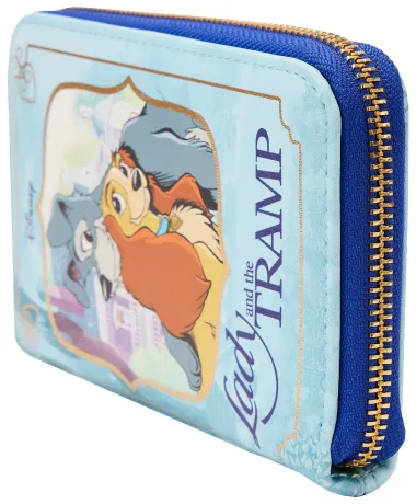 Portefeuille zippé Livre Classique La Belle et le Clochard Loungefly