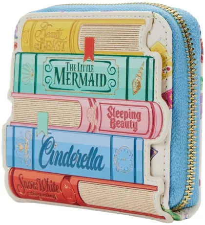 Portefeuille zippé Livres Classiques de Princesses Loungefly