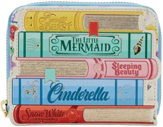 Portefeuille zippé Livres Classiques de Princesses Loungefly
