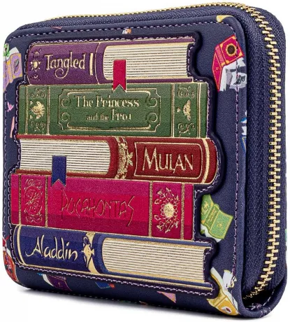 Portefeuille zippé Livres de Princesse Loungefly