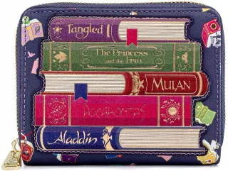 Portefeuille zippé Livres de Princesse Loungefly