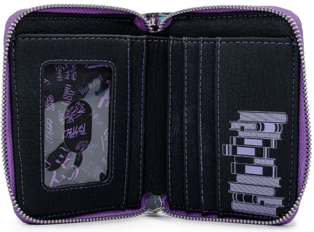 Portefeuille zippé Livres des Villains de Disney Loungefly