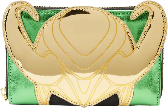Portefeuille zippé Loki Métallique Cosplay Loungefly