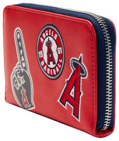 Portefeuille zippé Los Angeles Angels Patches Loungefly