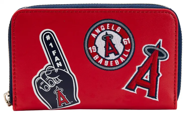 Portefeuille zippé Los Angeles Angels Patches Loungefly