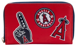 Portefeuille zippé Los Angeles Angels Patches Loungefly