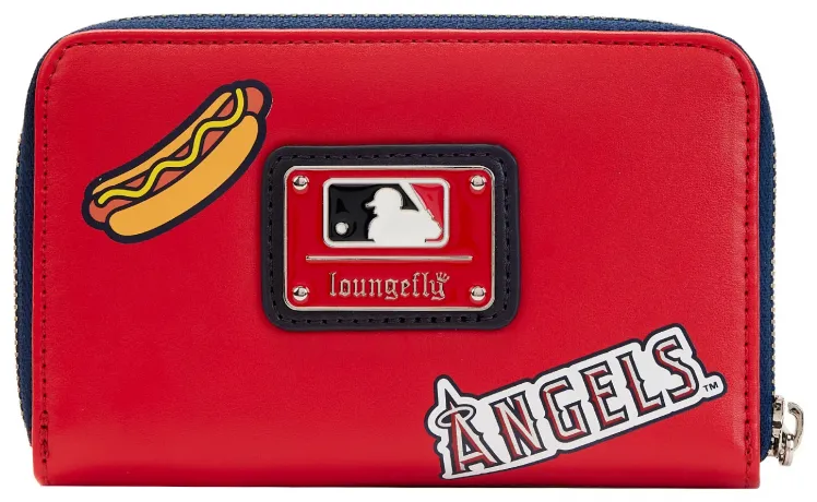 Portefeuille zippé Los Angeles Angels Patches Loungefly