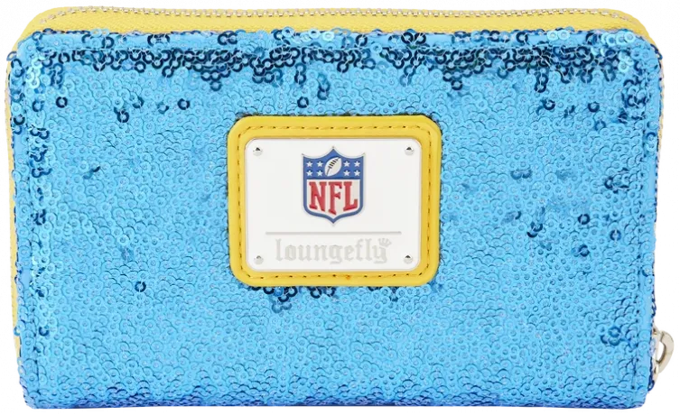Portefeuille zippé Los Angeles Chargers Sequin Loungefly
