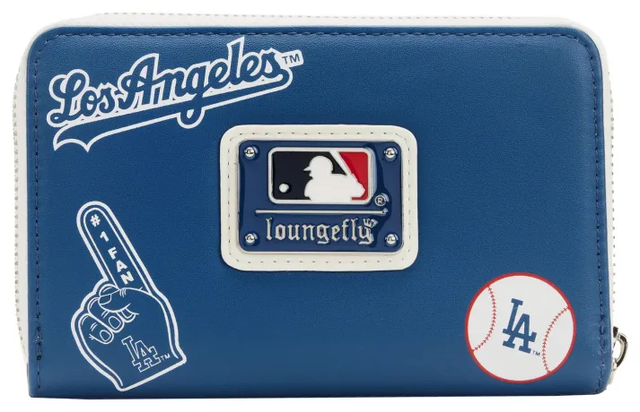 Portefeuille zippé Los Angeles Dodgers Patches Loungefly