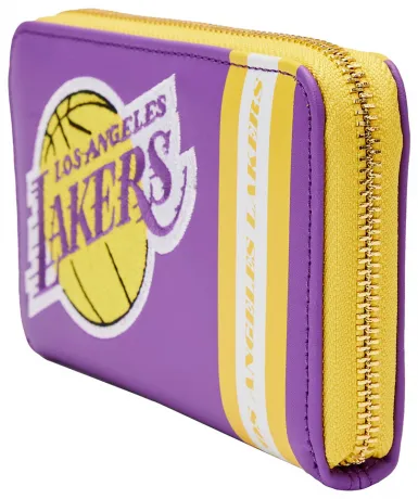 NBA, Lakers L.A. - Sac De Sport, Sac De Sport Pour Garçon Et Homme Avec Bandoulière Amovible Et Bretelles Rétractables Rembourrées Et Réglables, Violet - Logo Patch Brodé - Officiel, Aubergine