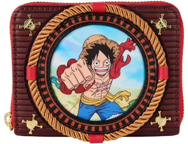 Portefeuille zippé Luffy Loungefly