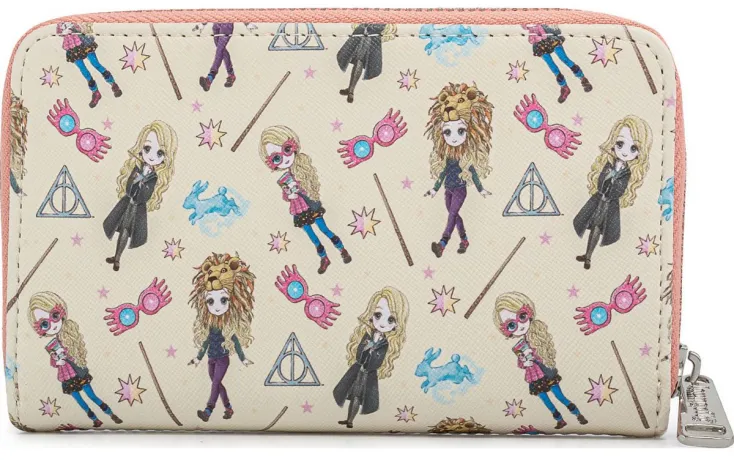 Portefeuille zippé Luna Lovegood Impression Intégrale Loungefly
