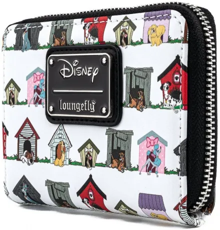 Portefeuille zippé Niches des Chiens de Disney Impression Intégrale Loungefly