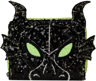 Portefeuille zippé Maléfique Dragon Sequin Cosplay Loungefly