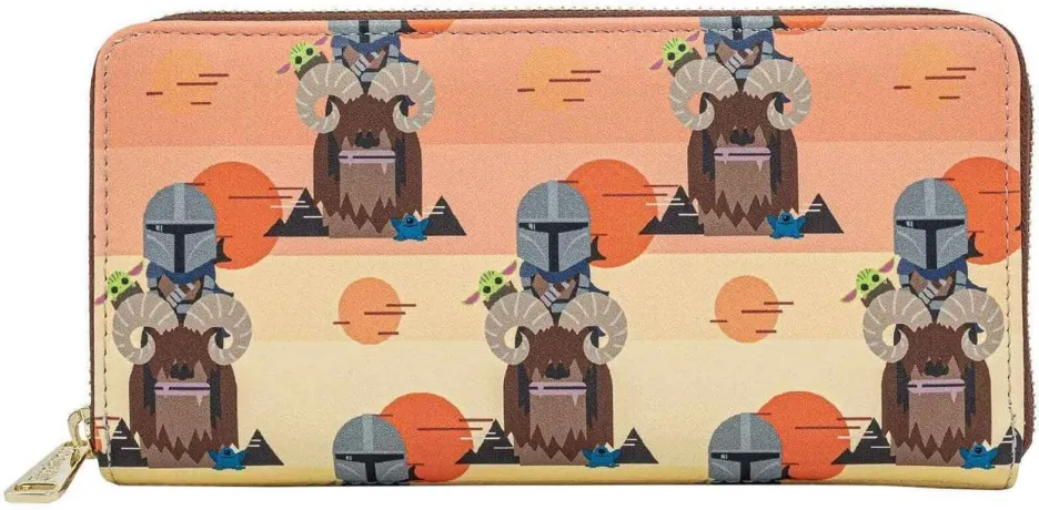 Portefeuille zippé Mandalorien Bantha Ride Loungefly