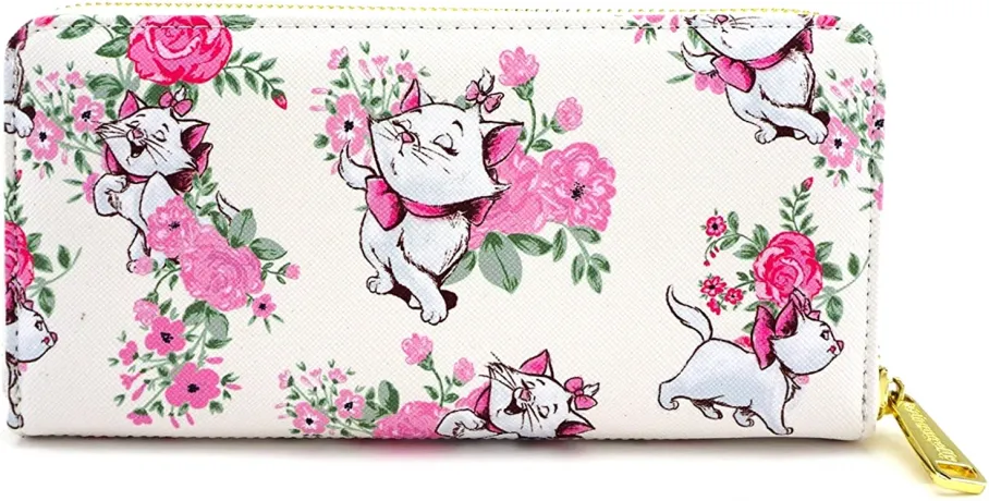 Portefeuille zippé Marie Floral Impression Intégrale Loungefly