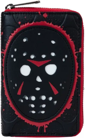 Portefeuille zippé Masque de Jason Glow Loungefly