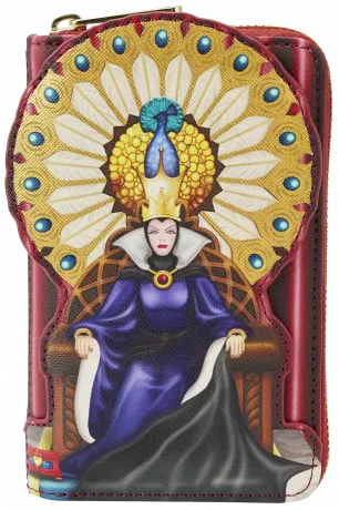 Portefeuille zippé Méchante Reine sur son Trône Loungefly