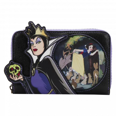 Portefeuille zippé Méchante Reine Villains Scène Loungefly