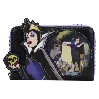 Portefeuille zippé Méchante Reine Villains Scène Loungefly