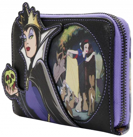 Portefeuille zippé Méchante Reine Villains Scène Loungefly