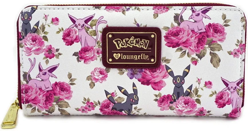 Portefeuille zippé Mentali et Noctali Floral Loungefly