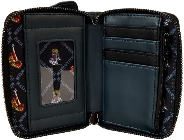 Portefeuille zippé Michael Myers Jack-O&#039;-Lantern Glow Loungefly