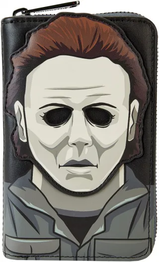 Portefeuille zippé Michael Myers Masque Cosplay Loungefly