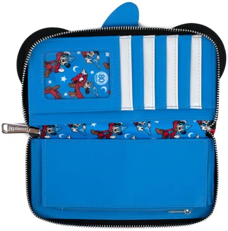 Portefeuille zippé Mickey Mouse l&#039;Apprenti Sorcier Loungefly