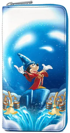 Portefeuille zippé Mickey Mouse l&#039;Apprenti Sorcier Loungefly