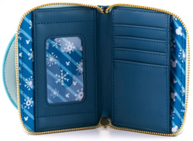 Portefeuille zippé Boule à Neige Mickey et Minnie Mouse Loungefly