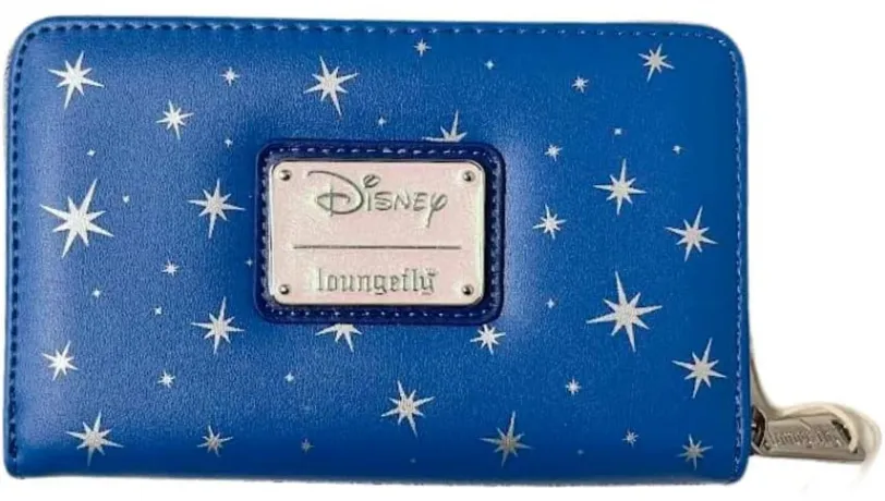 Portefeuille zippé Mickey et Minnie Mouse patinent sur la glace Loungefly