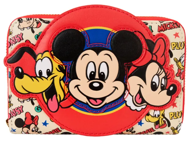 Portefeuille zippé Mickey et ses Amis Loungefly