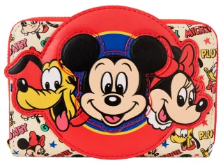 Portefeuille zippé Mickey et ses Amis Loungefly