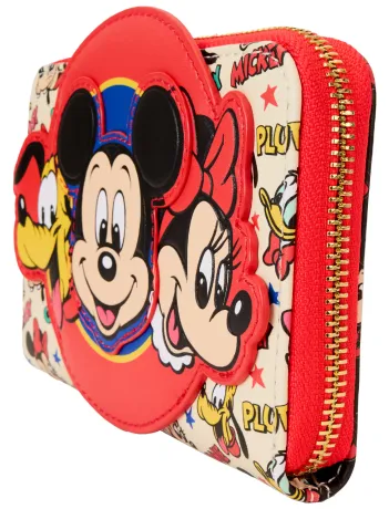 Portefeuille zippé Mickey et ses Amis Loungefly
