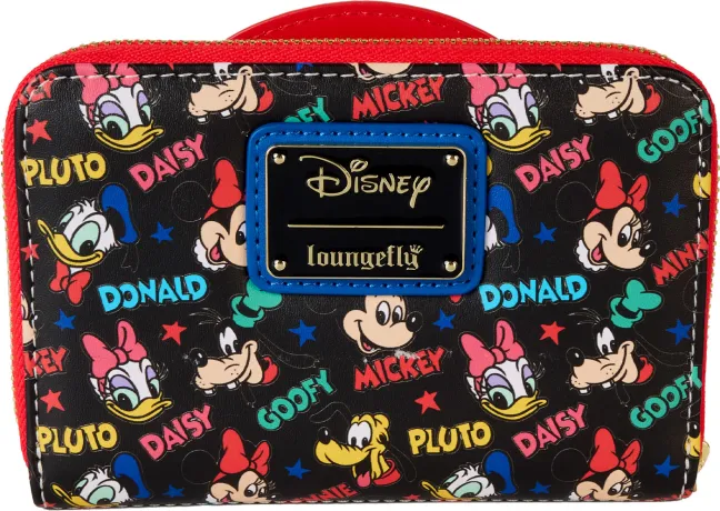Portefeuille zippé Mickey et ses Amis Loungefly