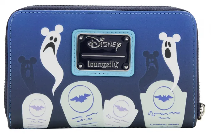 Portefeuille zippé Mickey et ses Amis, Maison Hantée d&#039;Halloween Loungefly