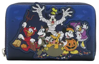 Portefeuille zippé Mickey et ses Amis, Maison Hantée d&#039;Halloween Loungefly
