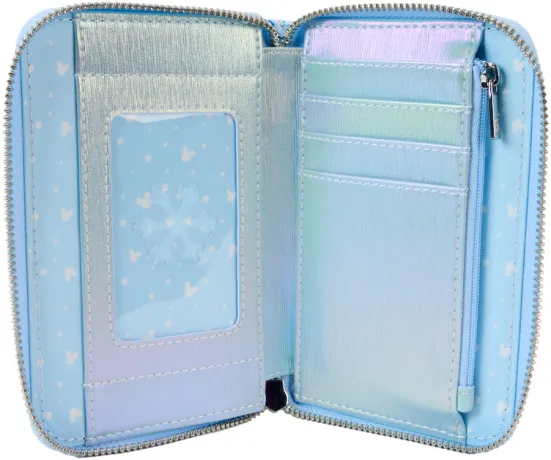 Portefeuille zippé Mickey et ses Amis Hiver scène Loungefly