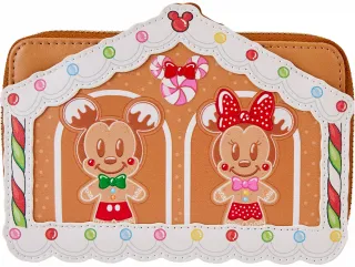 Portefeuille zippé Mickey et ses Amis Maison en pain d&#039;épices Loungefly