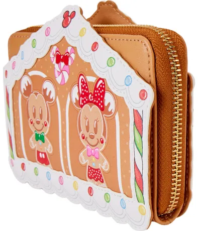 Portefeuille zippé Mickey et ses Amis Maison en pain d&#039;épices Loungefly