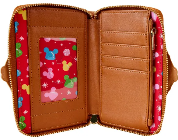 Portefeuille zippé Mickey et ses Amis Maison en pain d&#039;épices Loungefly