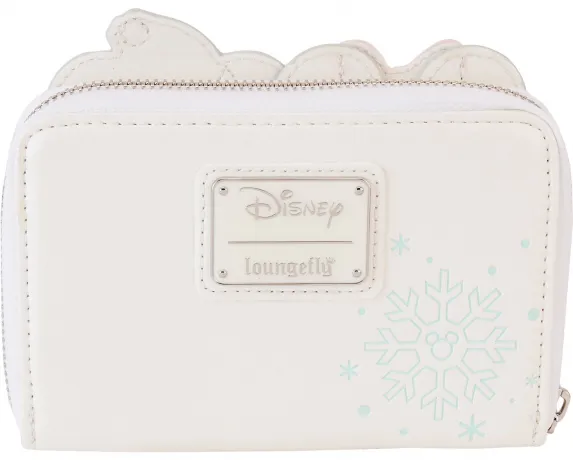 Portefeuille zippé Mickey &amp; Minnie Bonhomme de neige Pastel Loungefly