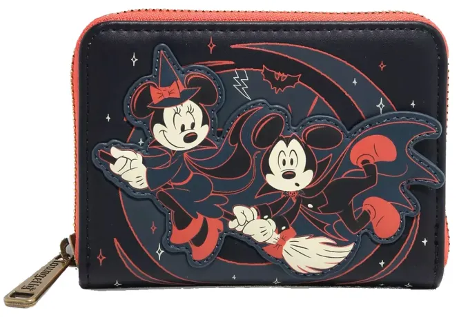 Portefeuille zippé Mickey &amp; Minnie Halloween Glow Loungefly