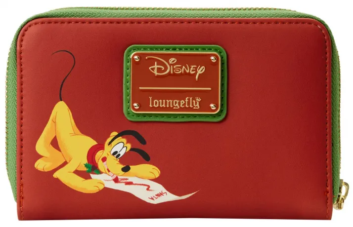 Portefeuille zippé Mickey et Minnie Mouse Cheminée et Chocolat Chaud Loungefly