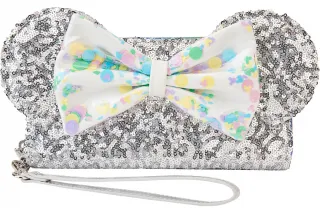 Portefeuille zippé Mickey Mouse Fête d&#039;Anniversaire Sequin Loungefly