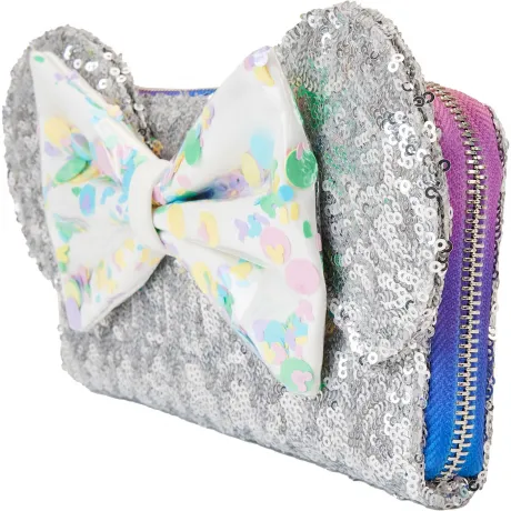 Portefeuille zippé Mickey Mouse Fête d&#039;Anniversaire Sequin Loungefly