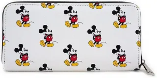 Portefeuille zippé Mickey Mouse Impression Intégrale Loungefly